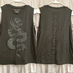 Taylor Swift Reputation Tour Gray Muscle Tee